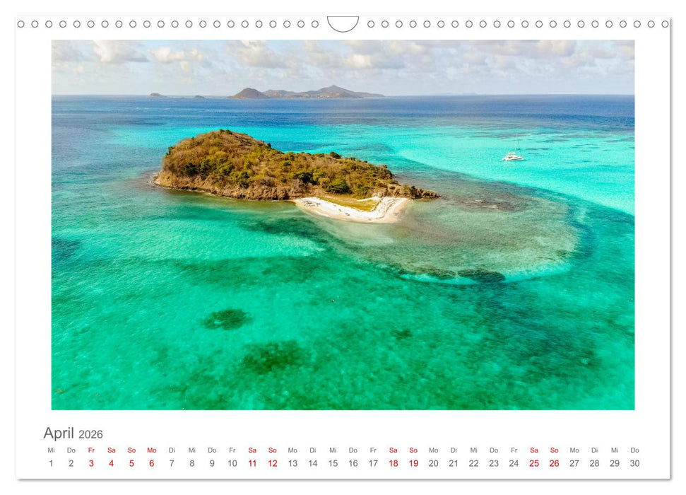 Inseln über dem Winde - unterwegs mit Julia Hahn (CALVENDO Wandkalender 2026)