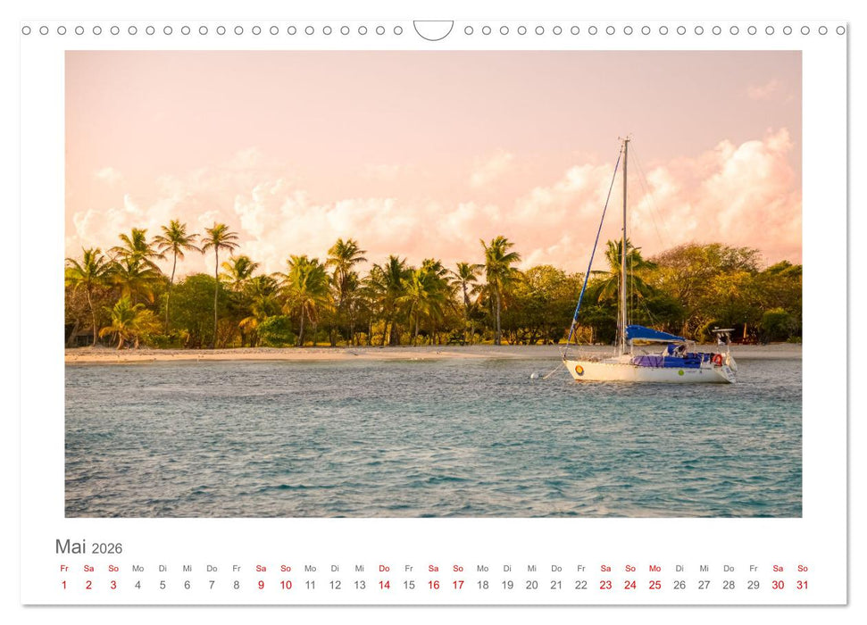 Inseln über dem Winde - unterwegs mit Julia Hahn (CALVENDO Wandkalender 2026)