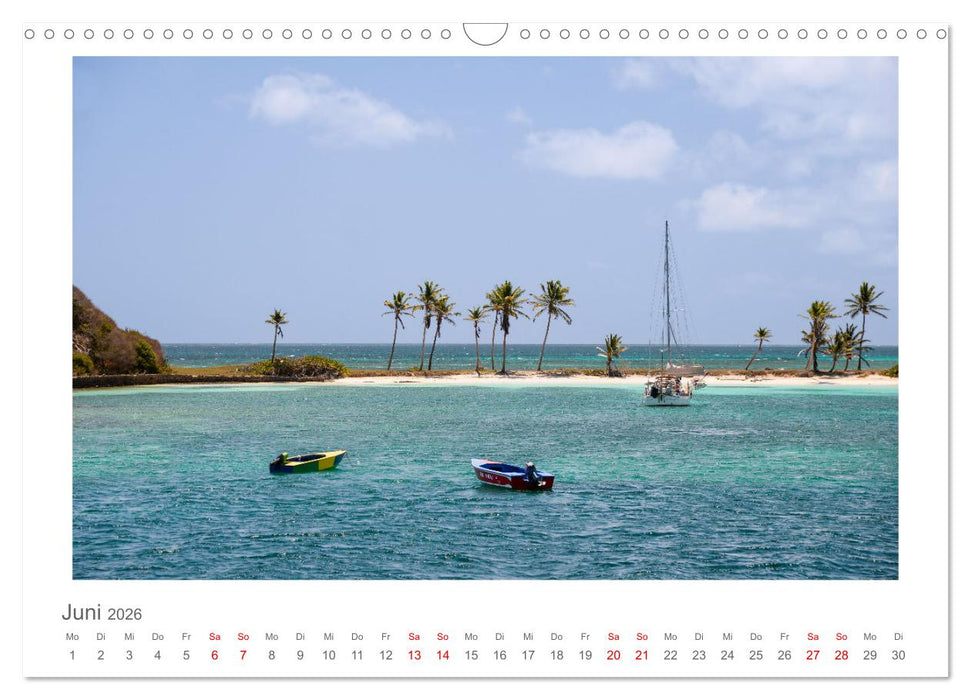 Inseln über dem Winde - unterwegs mit Julia Hahn (CALVENDO Wandkalender 2026)