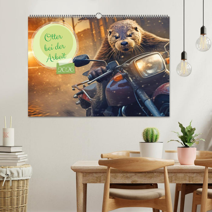Otter bei der Arbeit (CALVENDO Wandkalender 2026)