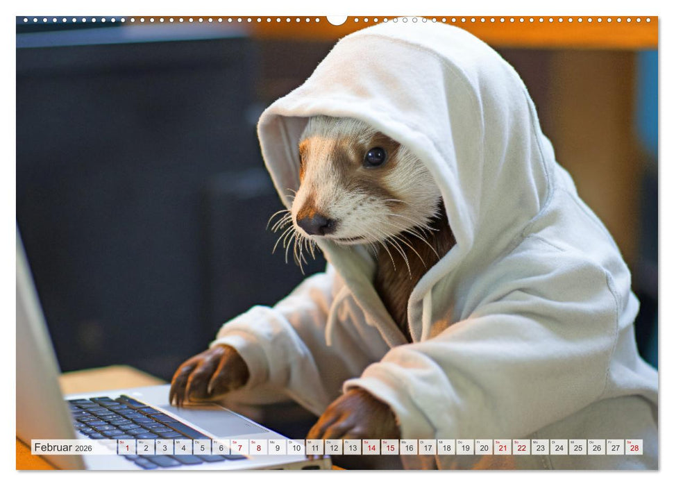 Otter bei der Arbeit (CALVENDO Wandkalender 2026)