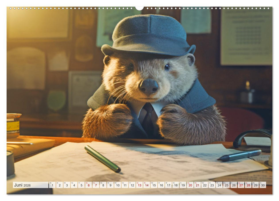 Otter bei der Arbeit (CALVENDO Wandkalender 2026)