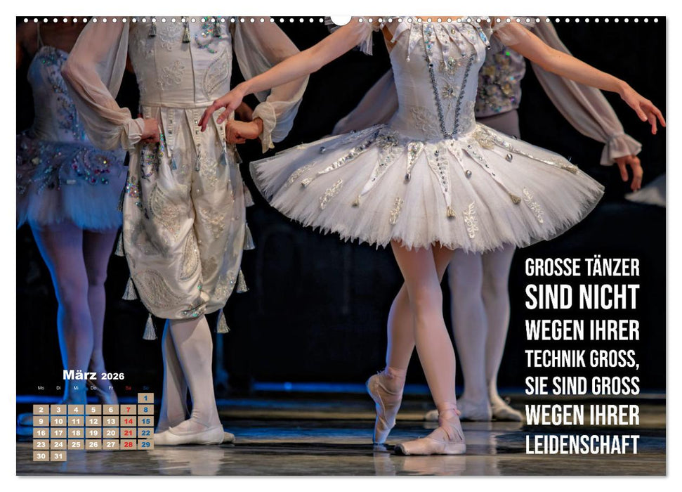 Ballett mit einem Hauch Poesie (CALVENDO Premium Wandkalender 2026)