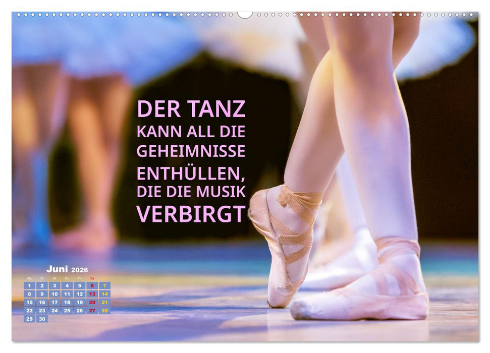 Ballett mit einem Hauch Poesie (CALVENDO Premium Wandkalender 2026)