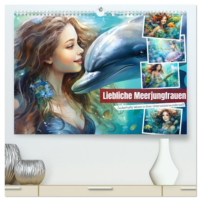 Liebliche Meerjungfrauen (CALVENDO Premium Wandkalender 2026)