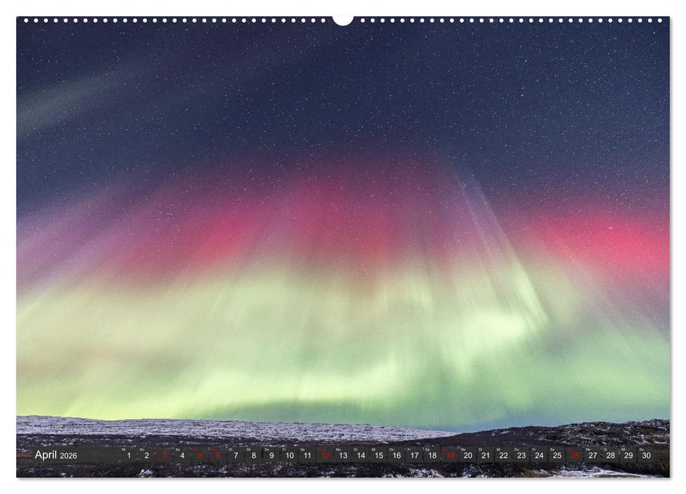 Magie der Nordlichter Islands (CALVENDO Premium Wandkalender 2026)