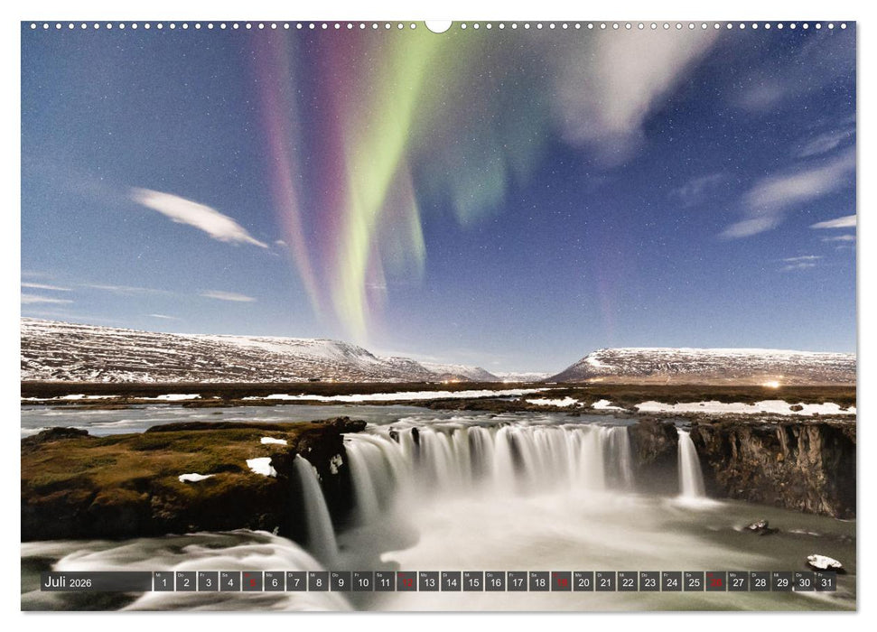 Magie der Nordlichter Islands (CALVENDO Premium Wandkalender 2026)