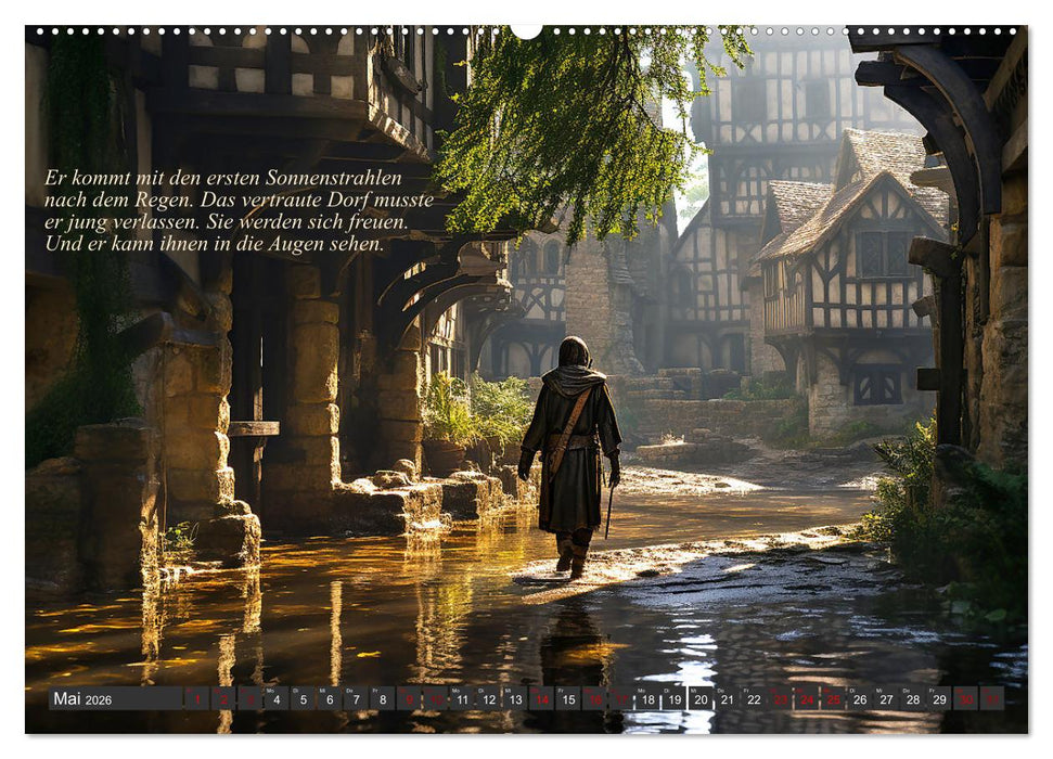 Mittelalter Lebensgeschichten (CALVENDO Premium Wandkalender 2026)