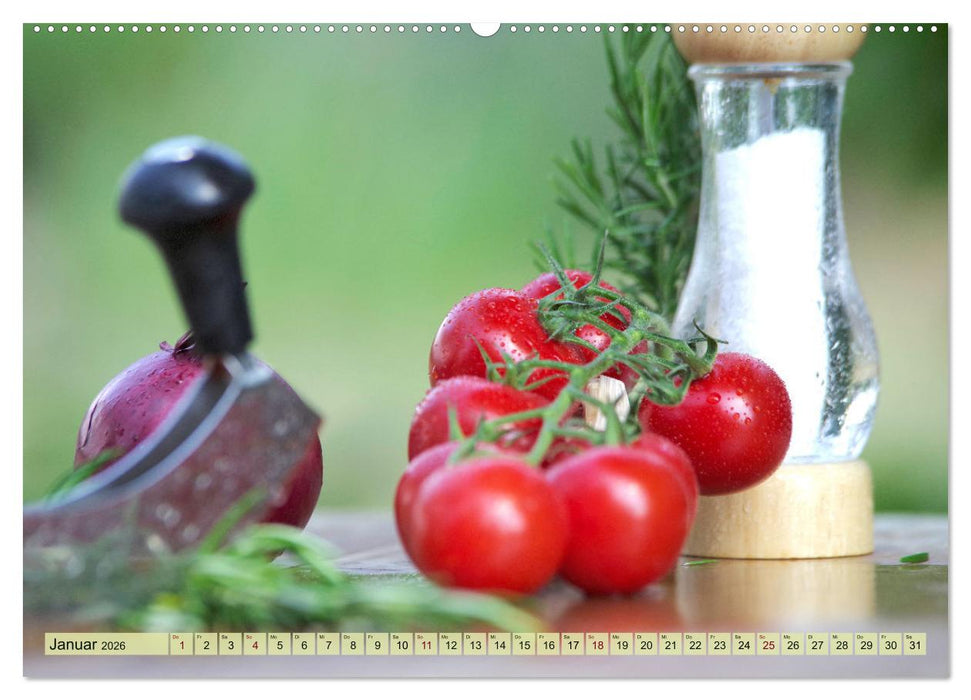 Natürlich Vegan - frische gesunde Köstlichkeiten (CALVENDO Wandkalender 2026)
