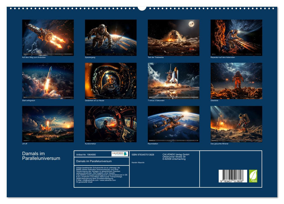 Damals im Paralleluniversum (CALVENDO Premium Wandkalender 2026)