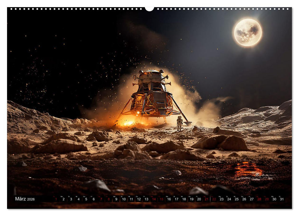 Damals im Paralleluniversum (CALVENDO Premium Wandkalender 2026)