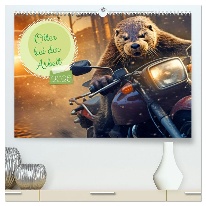 Otter bei der Arbeit (CALVENDO Premium Wandkalender 2026)