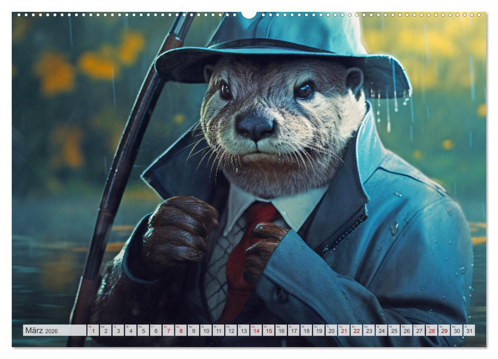 Otter bei der Arbeit (CALVENDO Premium Wandkalender 2026)