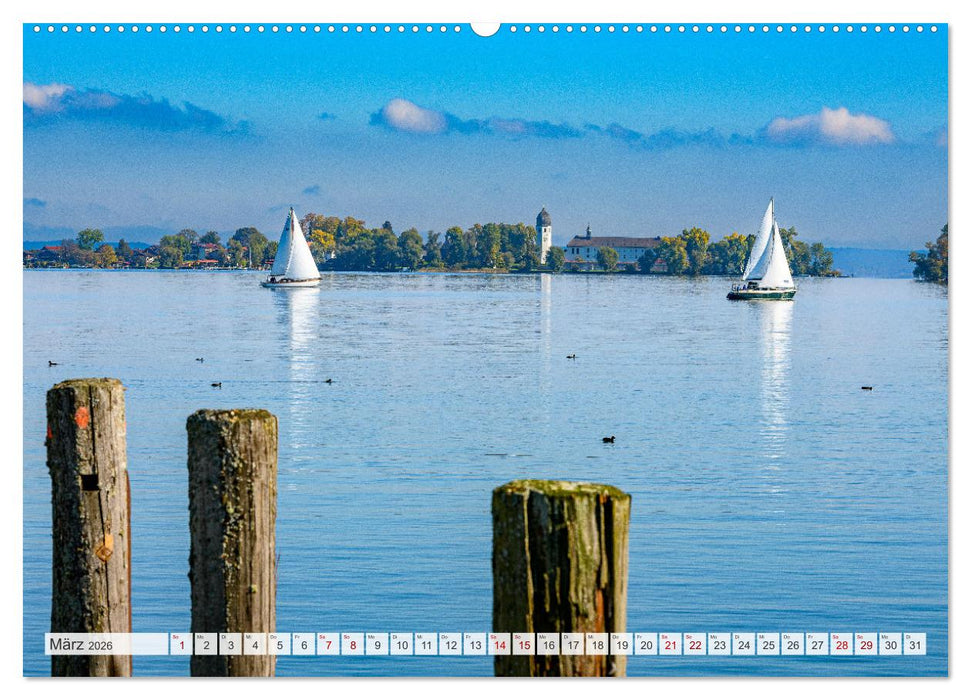 Oberbayerische Ansichten - Unterwegs zwischen Watzmann und Chiemsee (CALVENDO Wandkalender 2026)