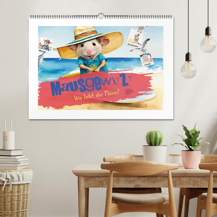 Mausgewitzt - Wo lebt die Maus? (CALVENDO Wandkalender 2026)