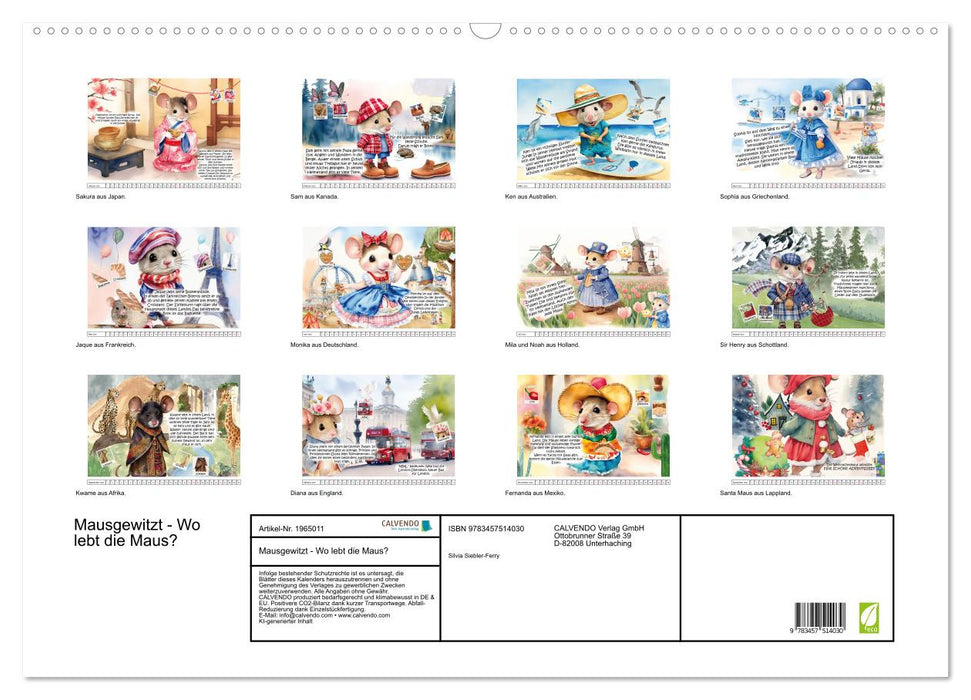 Mausgewitzt - Wo lebt die Maus? (CALVENDO Wandkalender 2026)