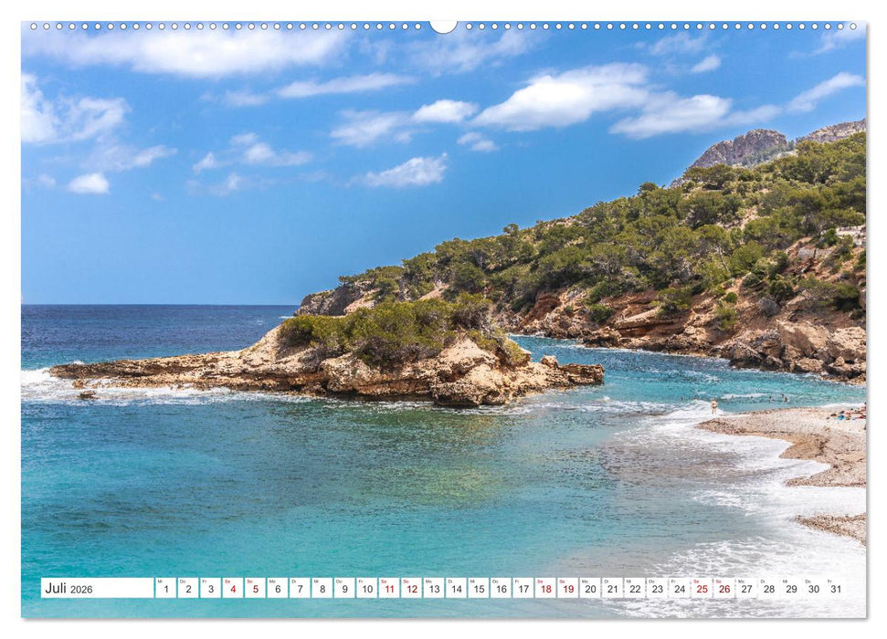 Mallorca - Traumhafte Insel der Balearen (CALVENDO Premium Wandkalender 2026)