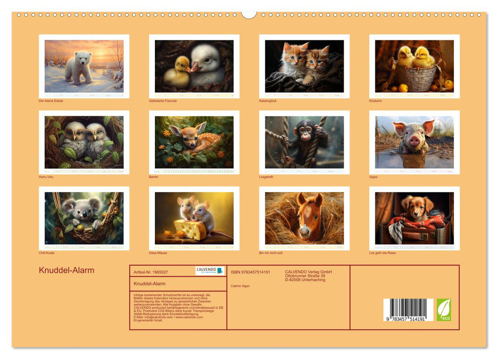 Knuddel-Alarm (CALVENDO Premium Wandkalender 2026)
