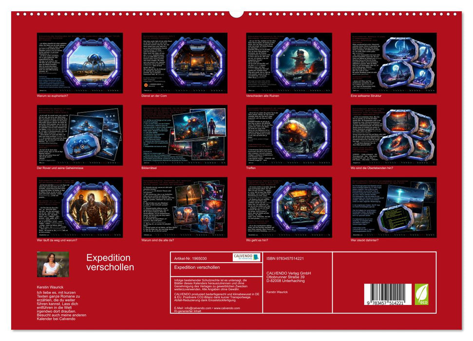 Expedition verschollen (CALVENDO Premium Wandkalender 2026)