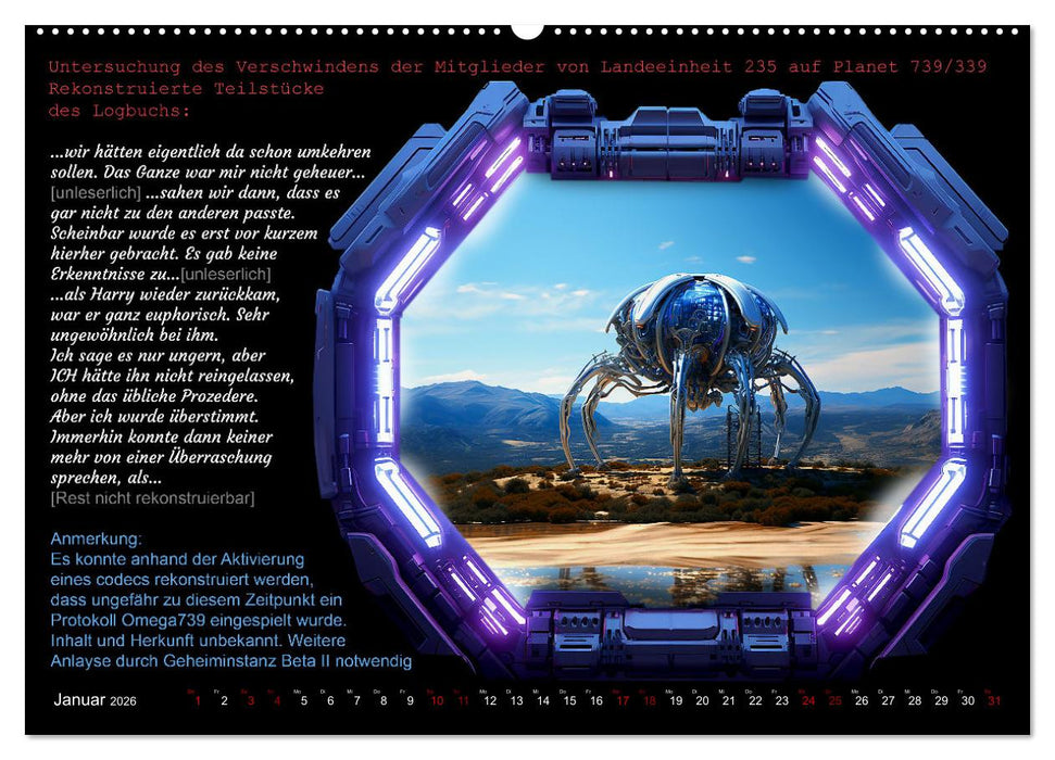 Expedition verschollen (CALVENDO Premium Wandkalender 2026)