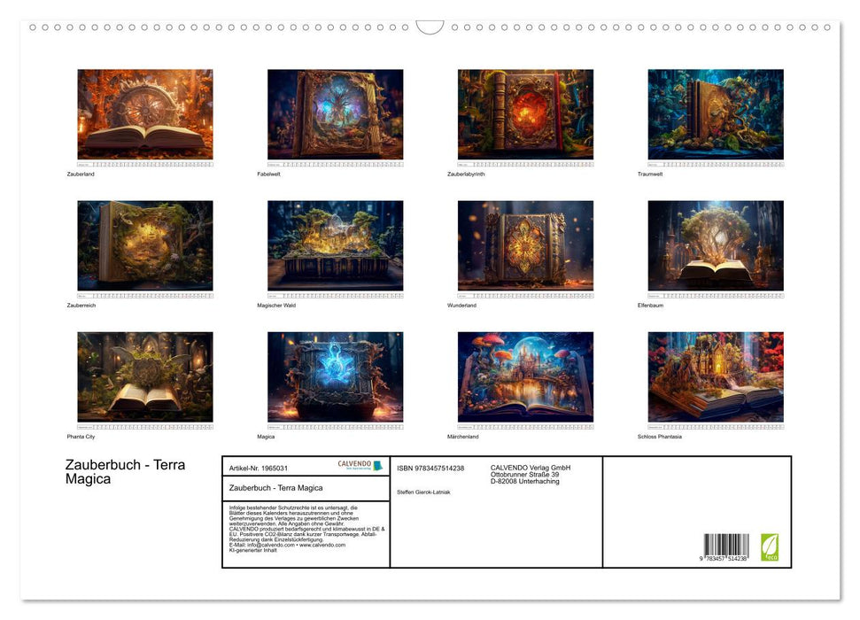 Zauberbuch - Terra Magica (CALVENDO Wandkalender 2026)