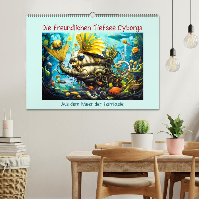 Die freundlichen Tiesee Cyborgs (CALVENDO Wandkalender 2026)