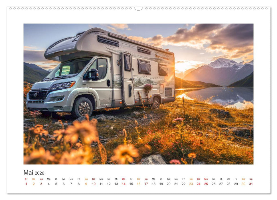 Abenteuer Camping (CALVENDO Premium Wandkalender 2026)