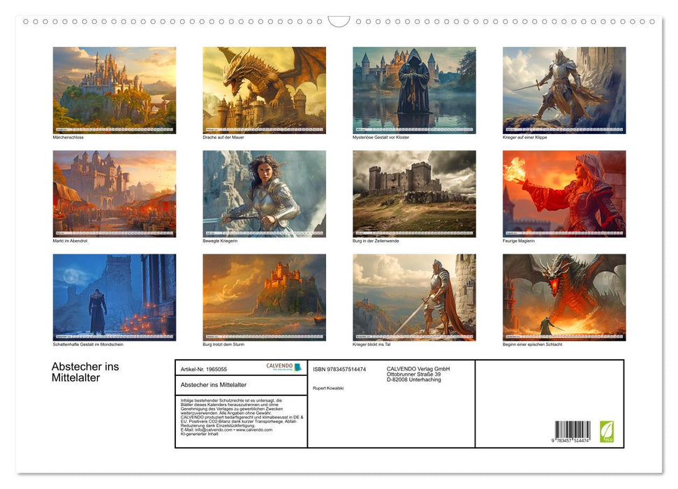 Abstecher ins Mittelalter (CALVENDO Wandkalender 2026)