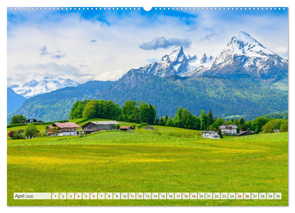 Oberbayerische Ansichten - Unterwegs zwischen Watzmann und Chiemsee (CALVENDO Premium Wandkalender 2026)