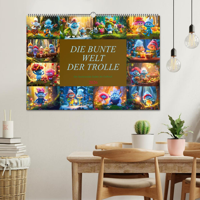 Die bunte Welt der Trolle (CALVENDO Wandkalender 2026)