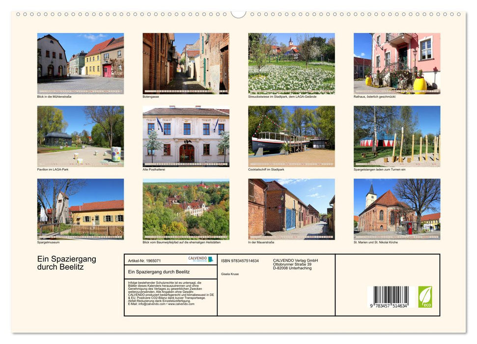 Ein Spaziergang durch Beelitz (CALVENDO Premium Wandkalender 2026)