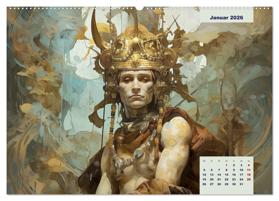 Götter der Antike. Inspiriert von den Bewohnern des Olymp (CALVENDO Wandkalender 2026)