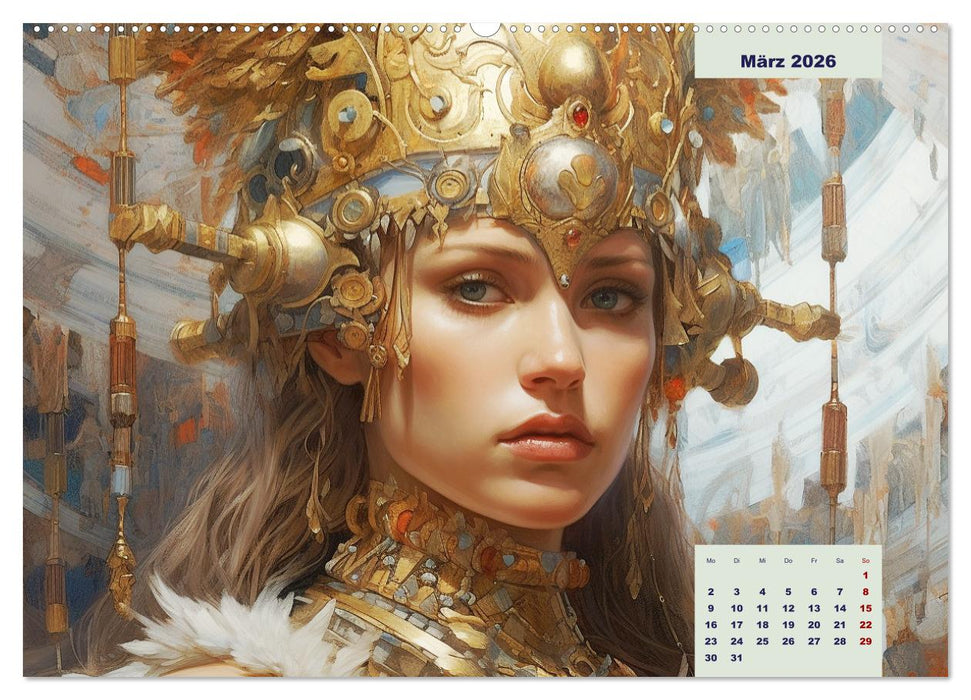 Götter der Antike. Inspiriert von den Bewohnern des Olymp (CALVENDO Wandkalender 2026)