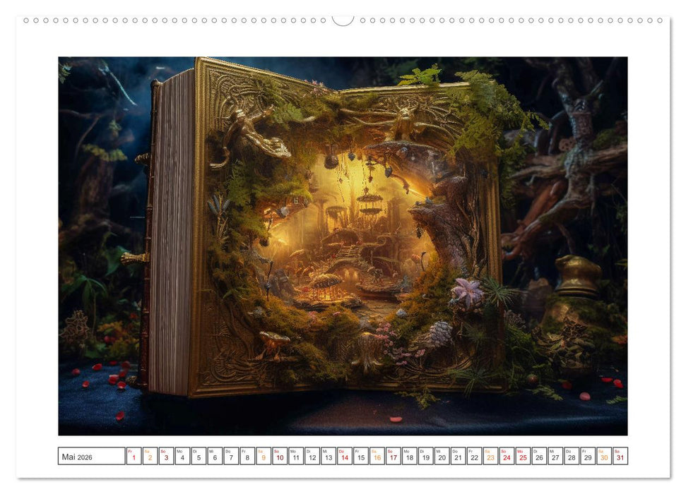 Zauberbuch - Terra Magica (CALVENDO Premium Wandkalender 2026)