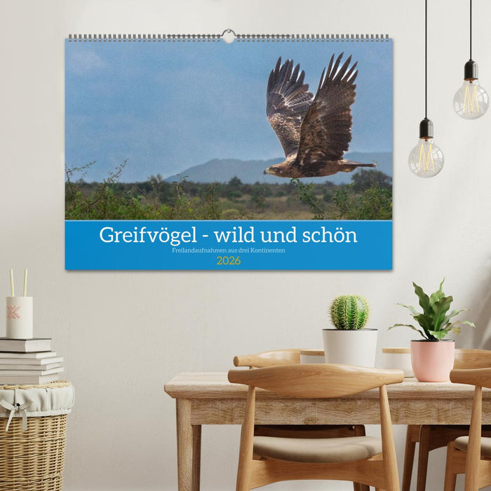 Greifvögel - wild und schön (CALVENDO Wandkalender 2026)