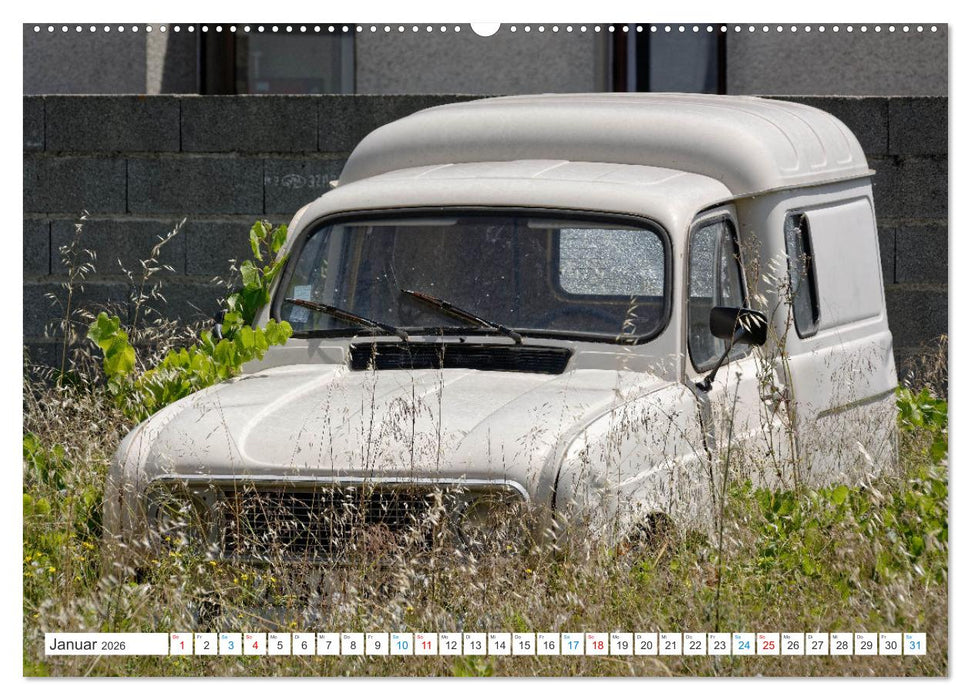Renault 4 - Kultfahrzeug und Wegbegleiter (CALVENDO Wandkalender 2026)