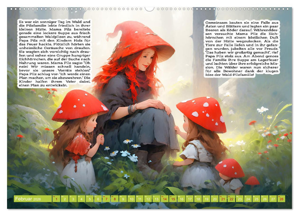 Mutige Märchen (CALVENDO Premium Wandkalender 2026)