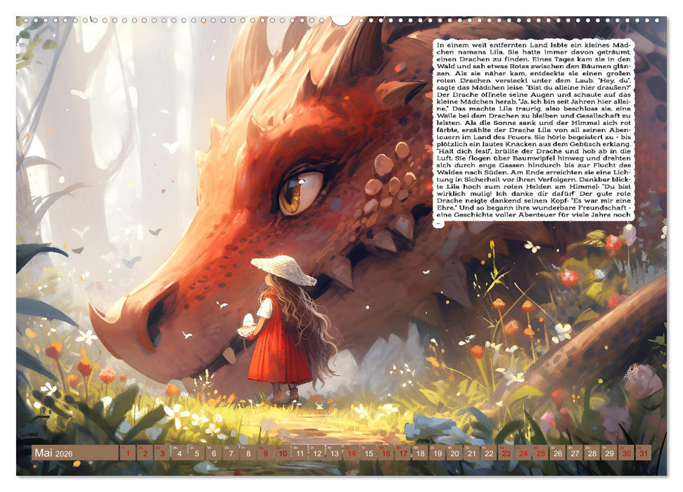 Mutige Märchen (CALVENDO Premium Wandkalender 2026)