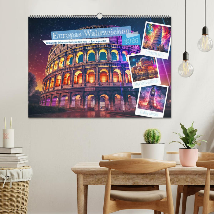 Europas Wahrzeichen (CALVENDO Wandkalender 2026)