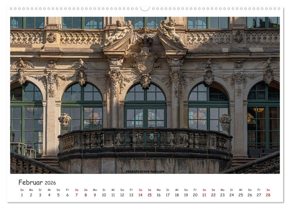 Dresdens barocke Altstadt (CALVENDO Wandkalender 2026)