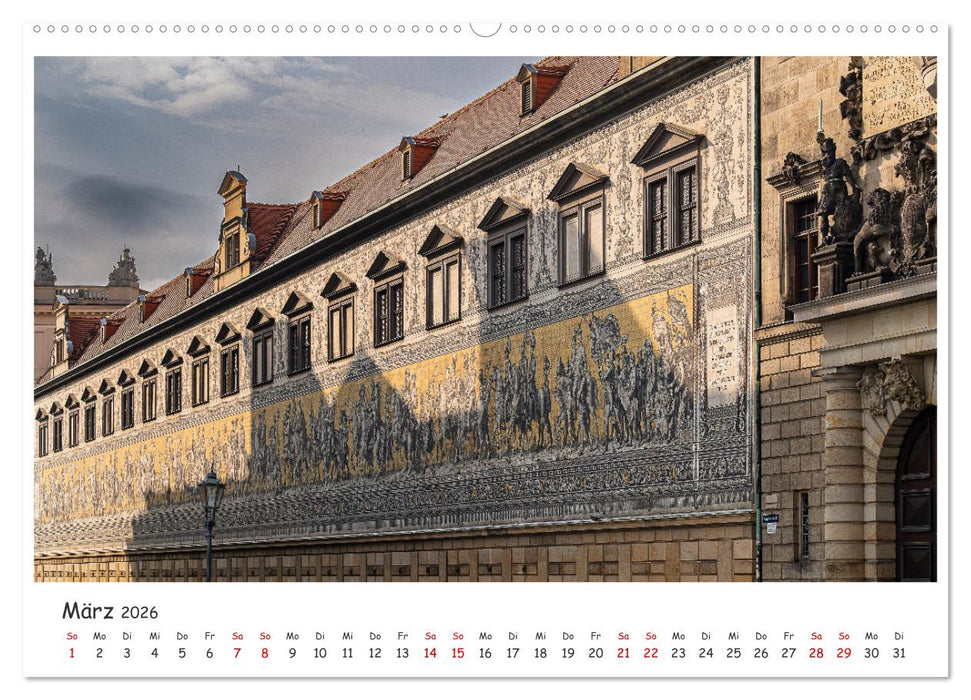 Dresdens barocke Altstadt (CALVENDO Wandkalender 2026)