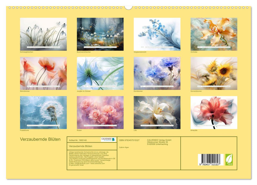 Verzaubernde Blüten (CALVENDO Premium Wandkalender 2026)