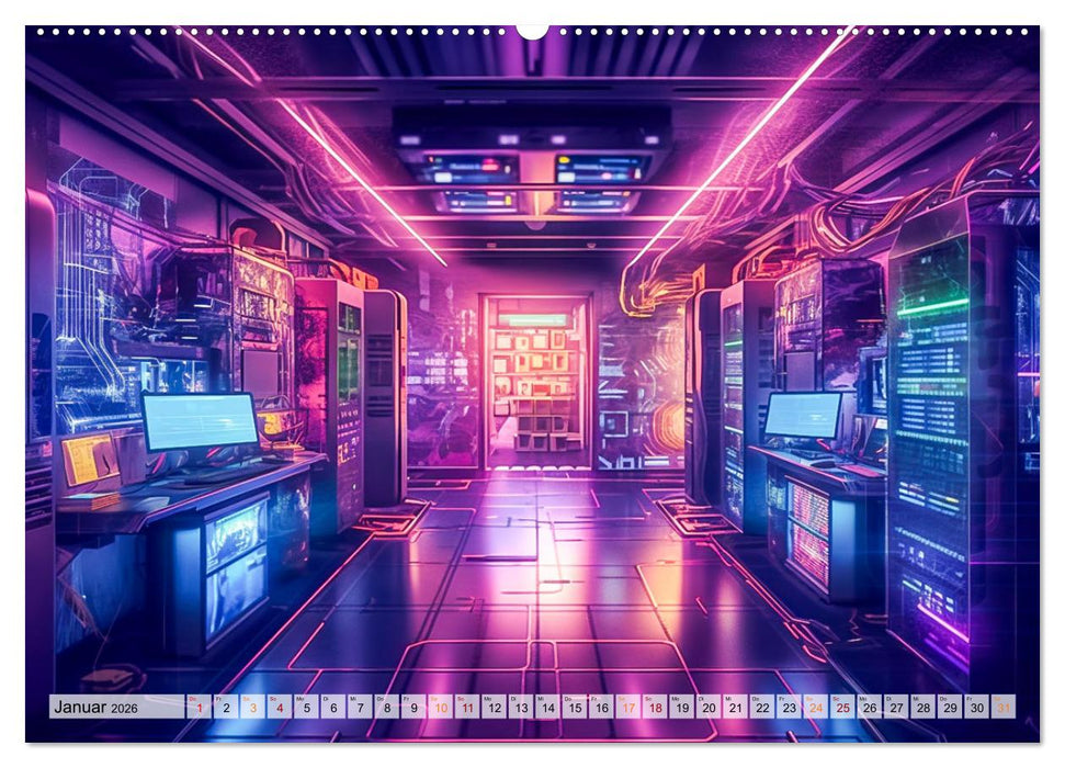 Visuelle Reise in die digitale Welt (CALVENDO Premium Wandkalender 2026)