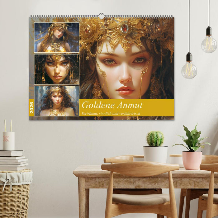 Goldene Anmut. Verträumt, sinnlich und verführerisch (CALVENDO Wandkalender 2026)