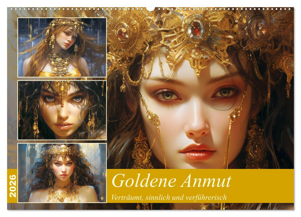 Goldene Anmut. Verträumt, sinnlich und verführerisch (CALVENDO Wandkalender 2026)