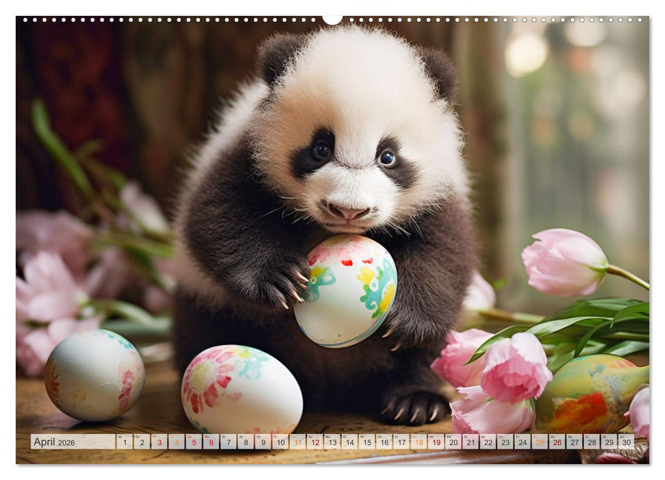 Die Abenteuer des kleinen Panda (CALVENDO Premium Wandkalender 2026)