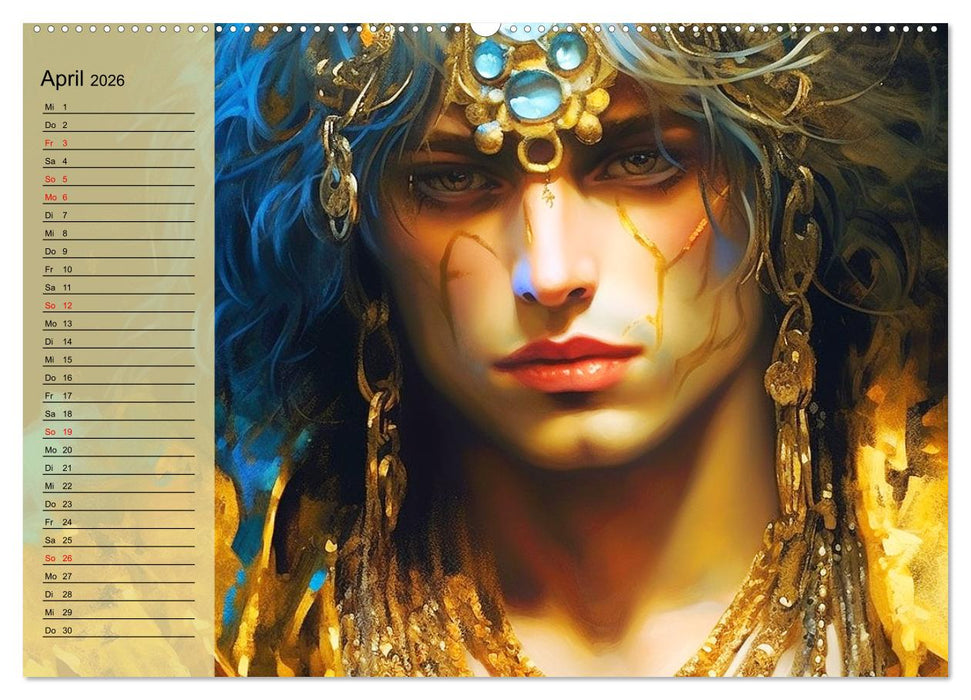 Golden Boys. Feminin, sinnlich, verführersich und schön (CALVENDO Wandkalender 2026)