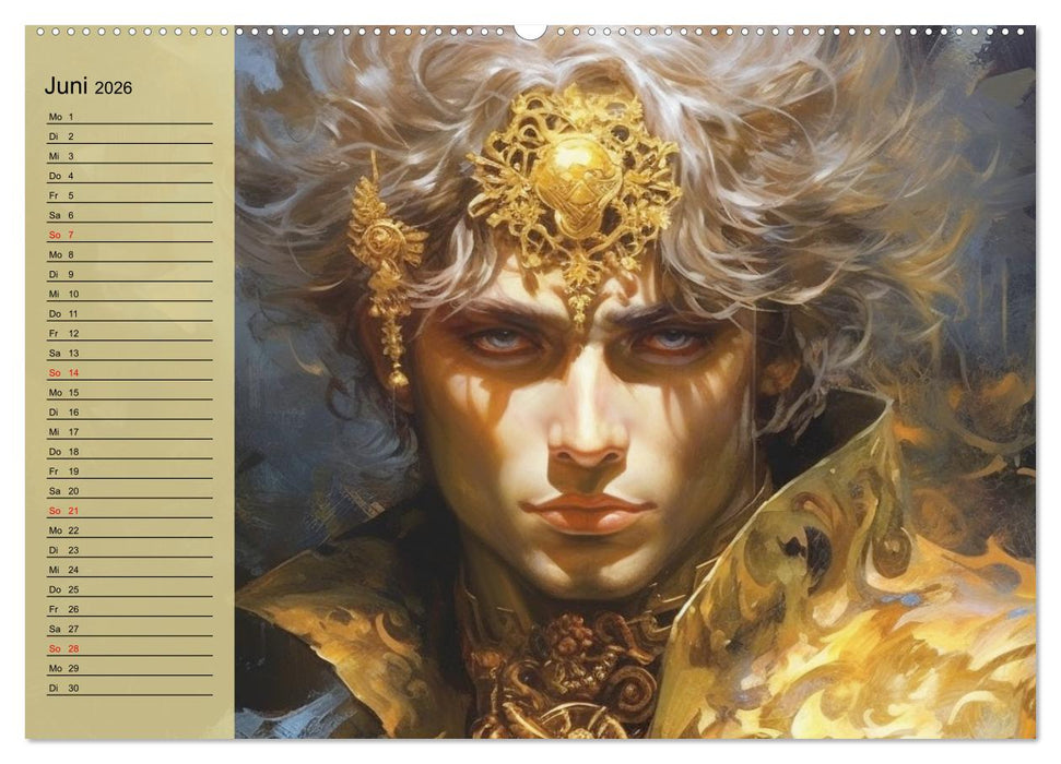 Golden Boys. Feminin, sinnlich, verführersich und schön (CALVENDO Wandkalender 2026)