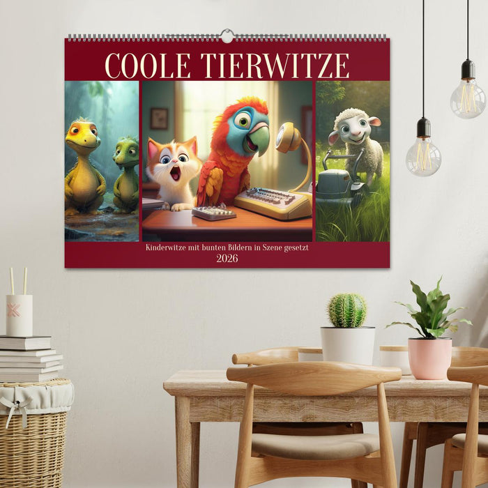 Coole Tierwitze (CALVENDO Wandkalender 2026)