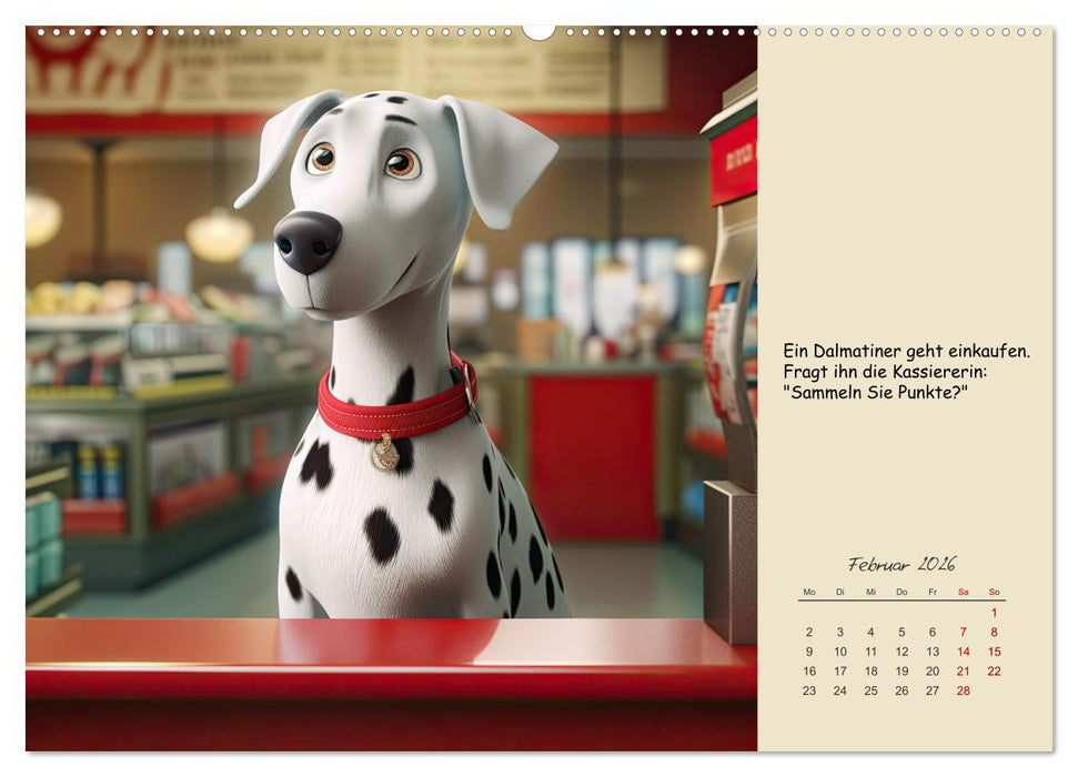 Coole Tierwitze (CALVENDO Wandkalender 2026)